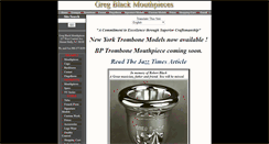 Desktop Screenshot of gregblackmouthpieces.com